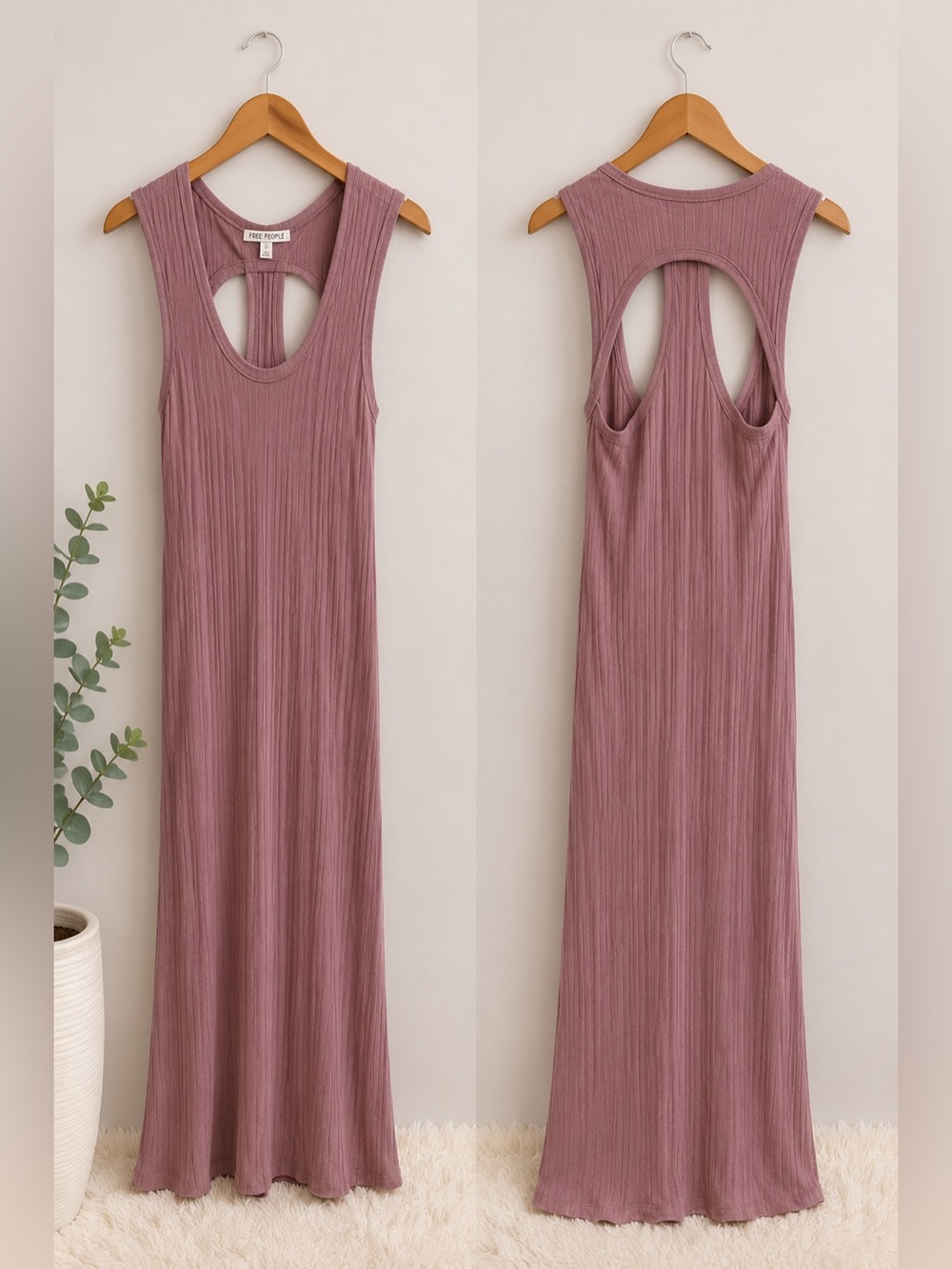FREE PEOPLE Beach Ribbed Maxi Dress